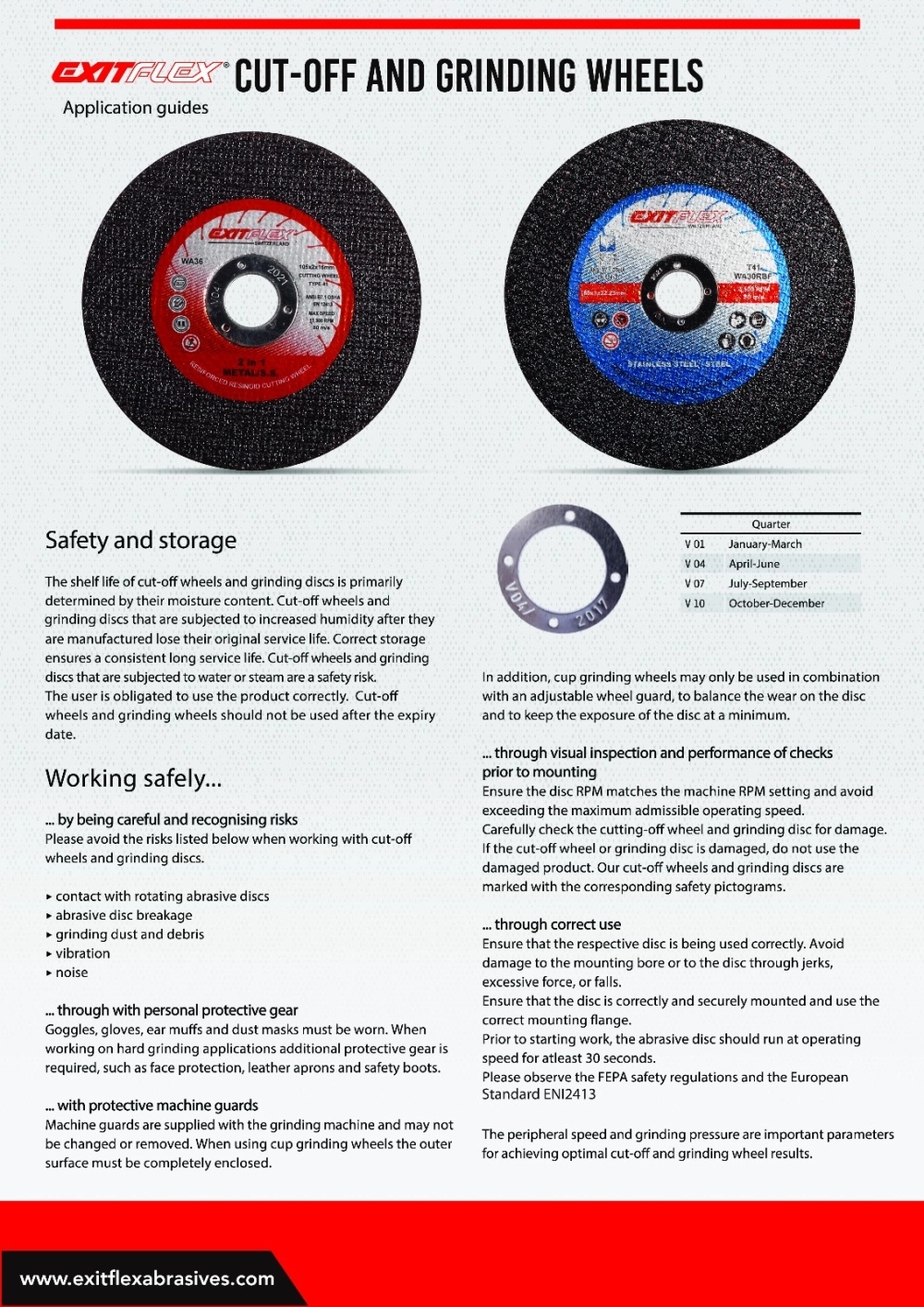 EXITFLEX CUTTING & GRINDING WHEEL/DISC